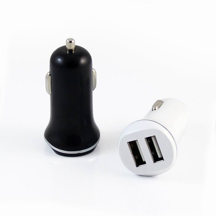 Mini dual USB car charger